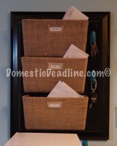 DIY Custom Wall Mounted Mail Sorter