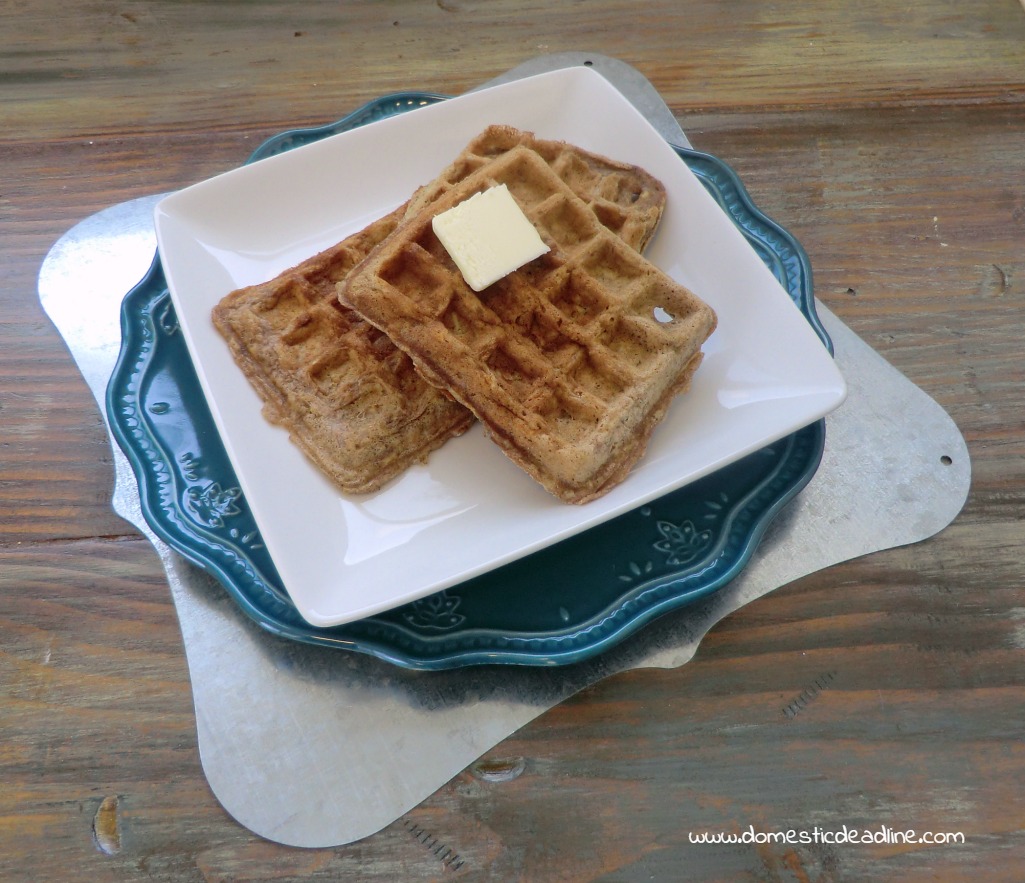 Gluten-Free Overnight Oatmeal Waffles