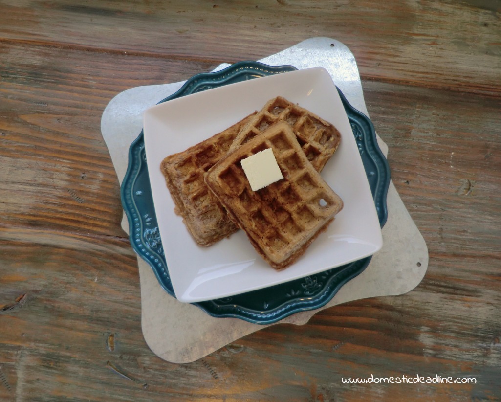 Gluten-Free Overnight Oatmeal Waffles