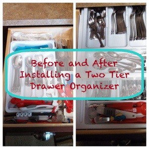 How to install a two tier drawer organizer