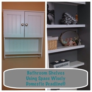 DIY Bathroom Shelves