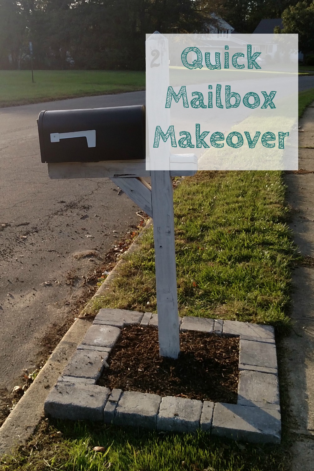 a quick and easy mailbox makeover for free