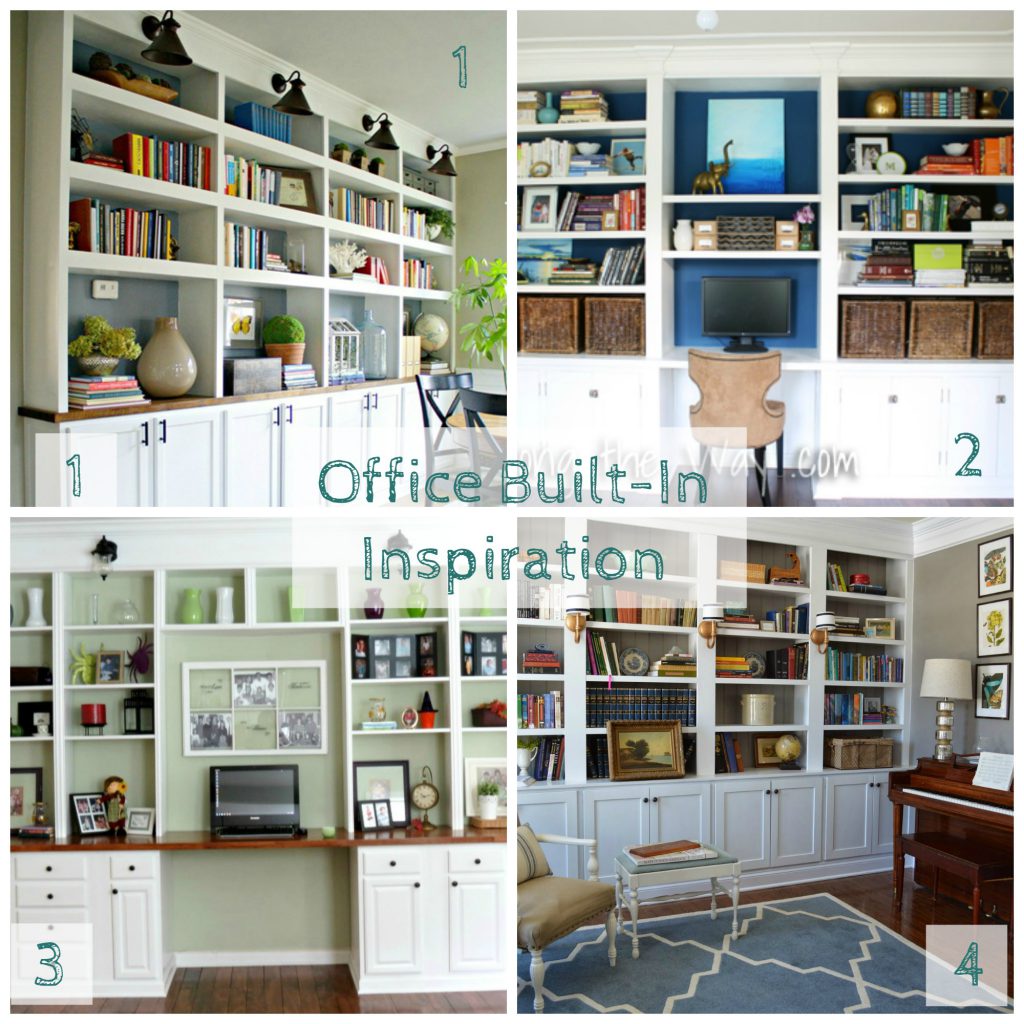 Custom Built Ins Office DIY