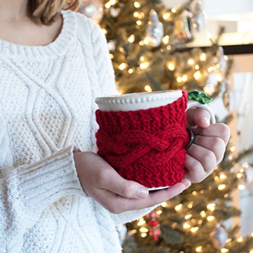 handmade knit Christmas stockings