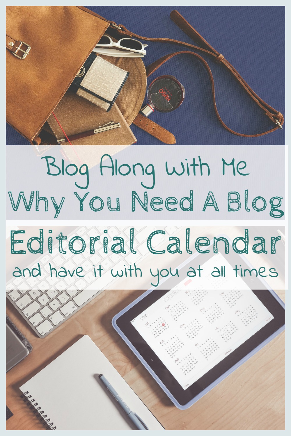 Blog along with me Editorial Calendar