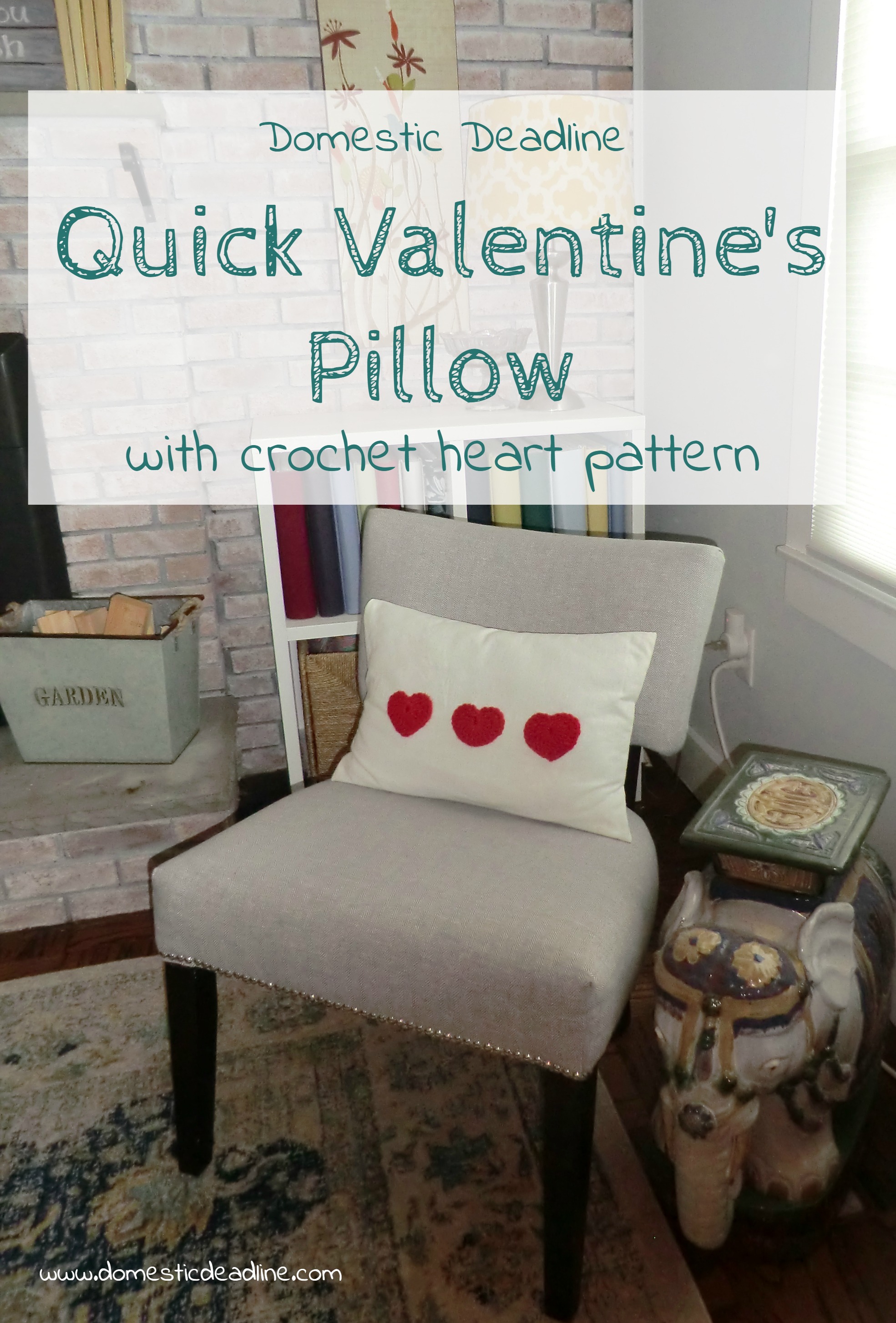 Quick Valentines Pillow