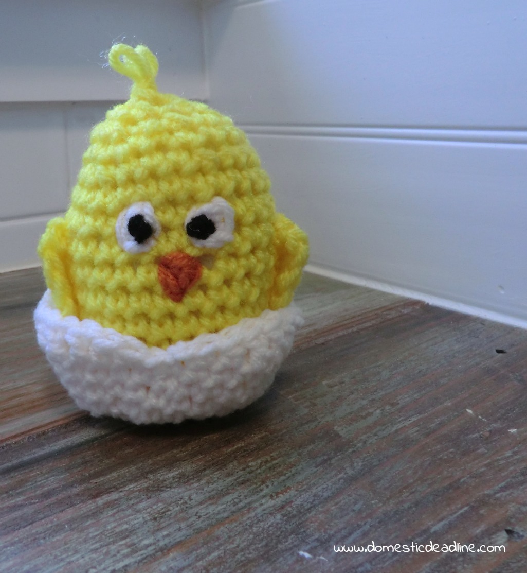 Crocheted Easter Chick Carlos from the movie Hop