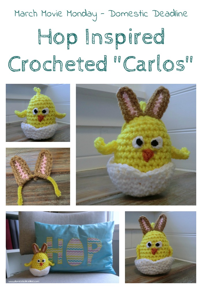 Crocheted Easter Chick Carlos from the movie Hop