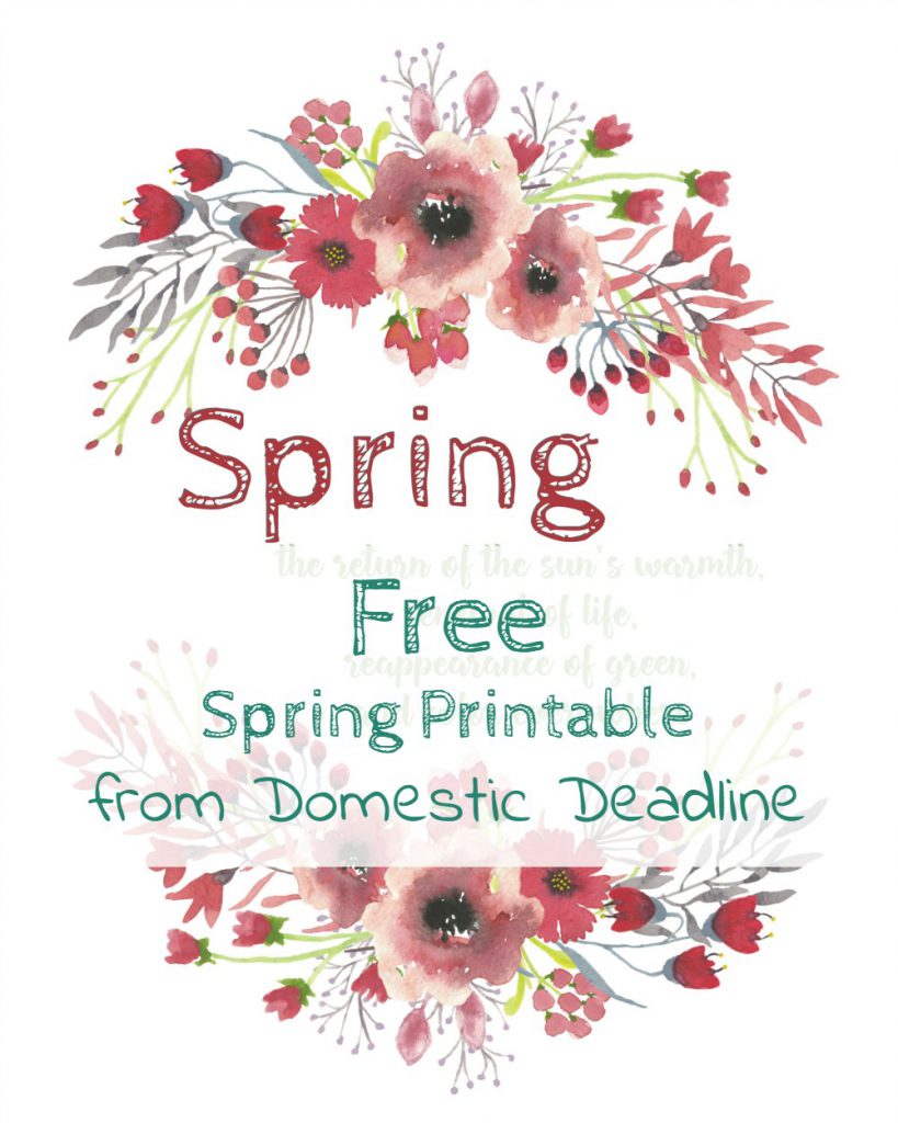 FREE Spring Printable