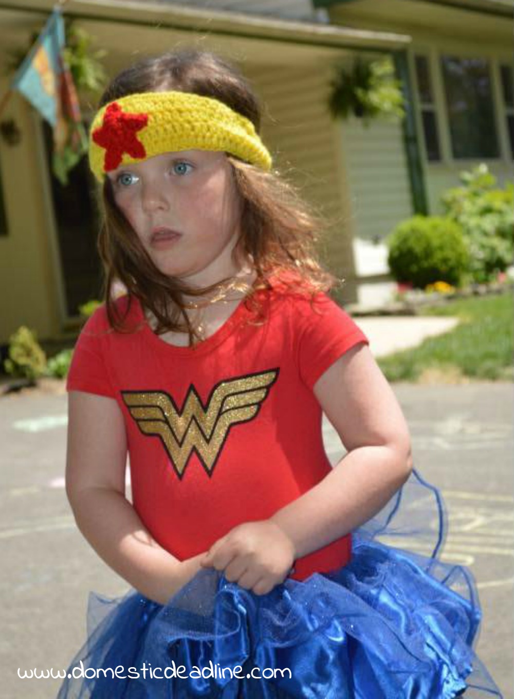 Wonder Woman Crochet Crown - Free Pattern - Domestic Deadline