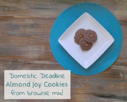 Almond Joy Cookies From a Brownie Mix - Domestic Deadline
