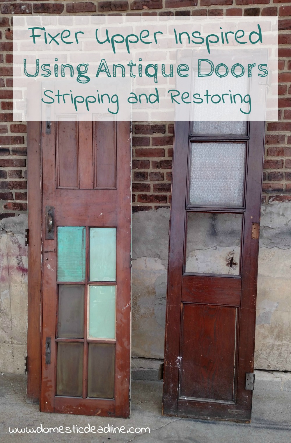 Stripping and Restoring Antique Doors - Fixer Upper Inspired
