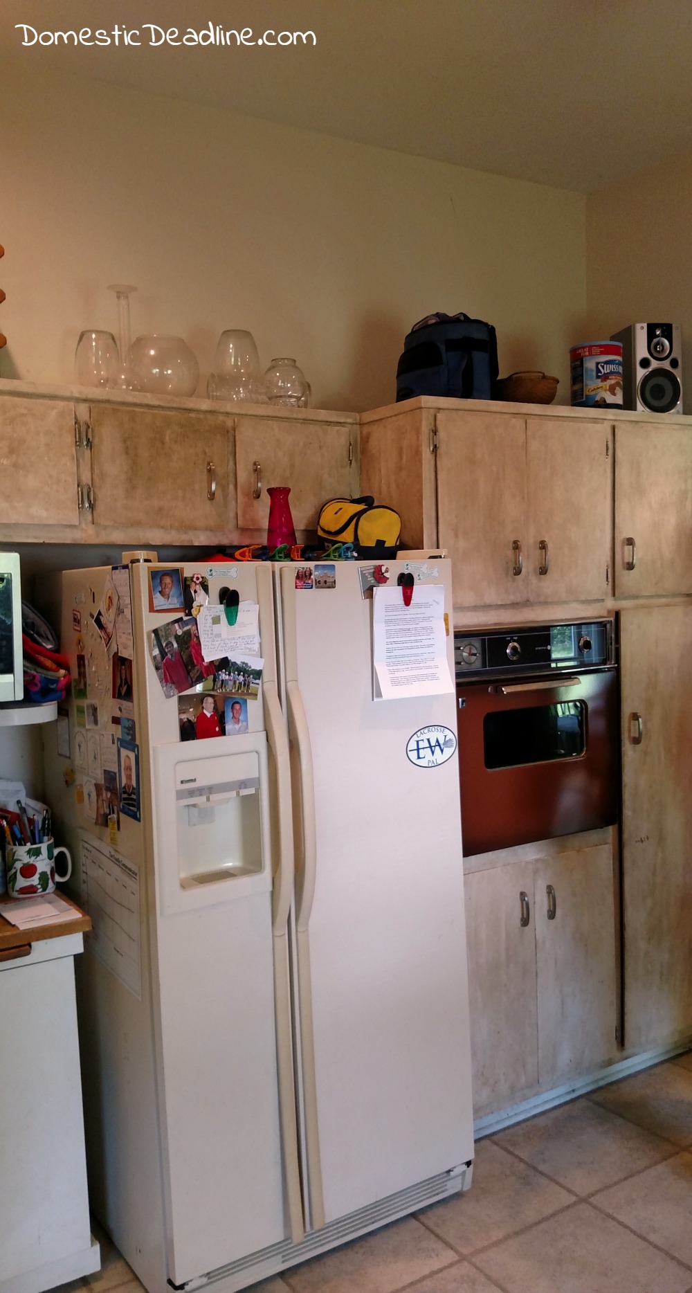 Learn how we gained twice as much cold storage, but saved thousands of dollars. Our DIY solution to expensive built-in fridge and freezer. DomesticDeadline.com