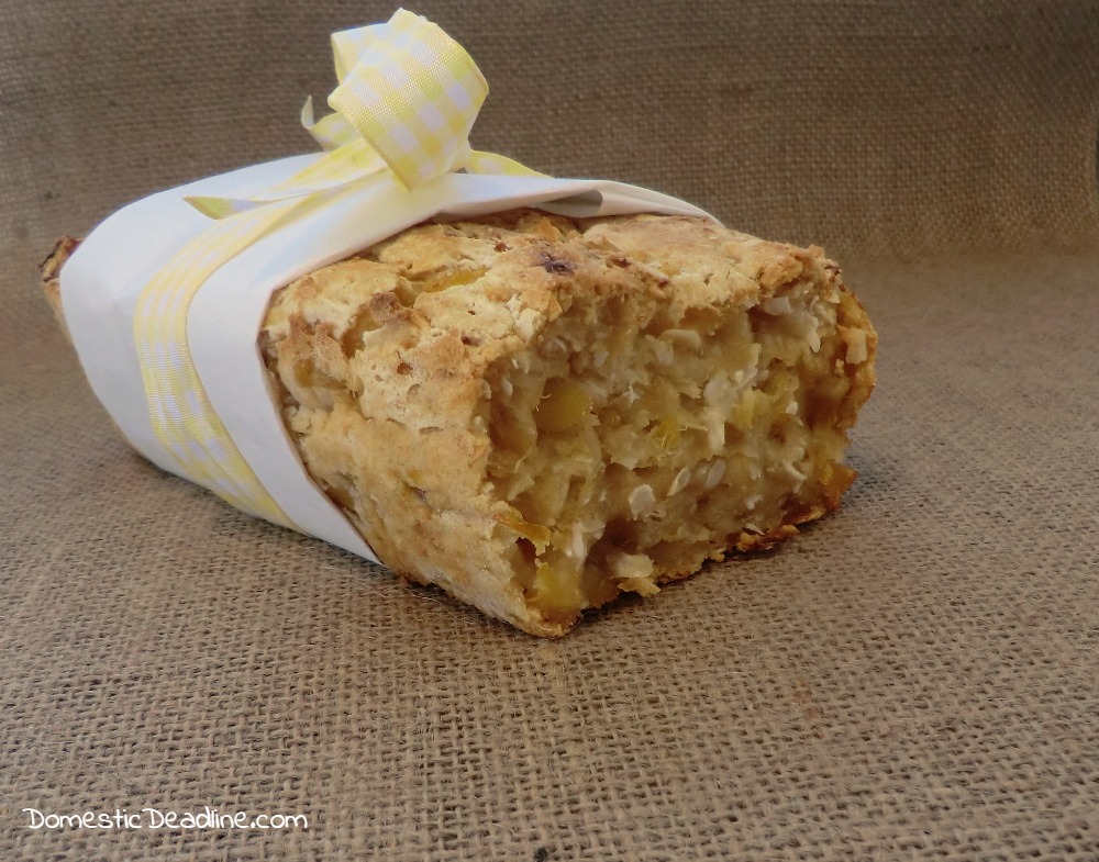 Gluten-Free Pina Colada Quick Bread - Domestic Deadline