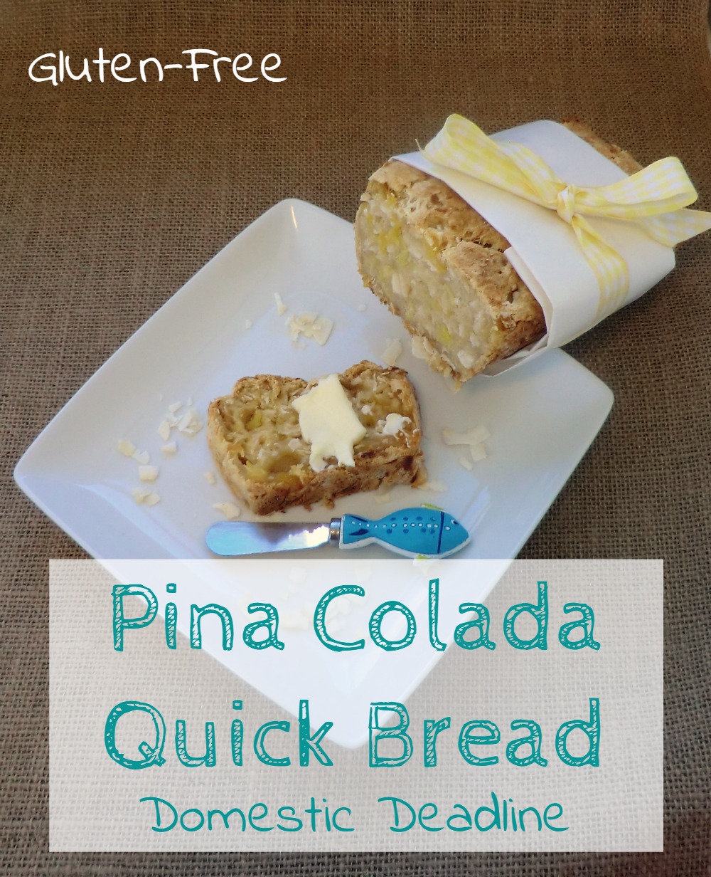 Gluten-Free Pina Colada Quick Bread - Domestic Deadline