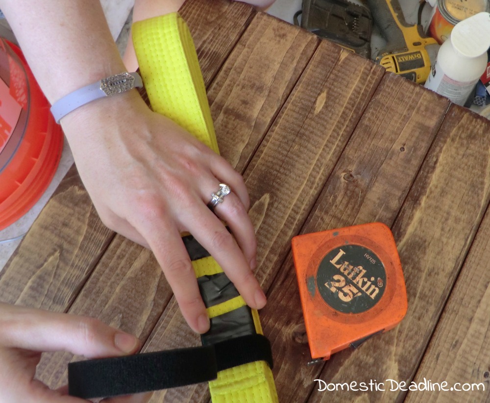 Martial Arts Belt Display from Pallets - Domestic Deadline