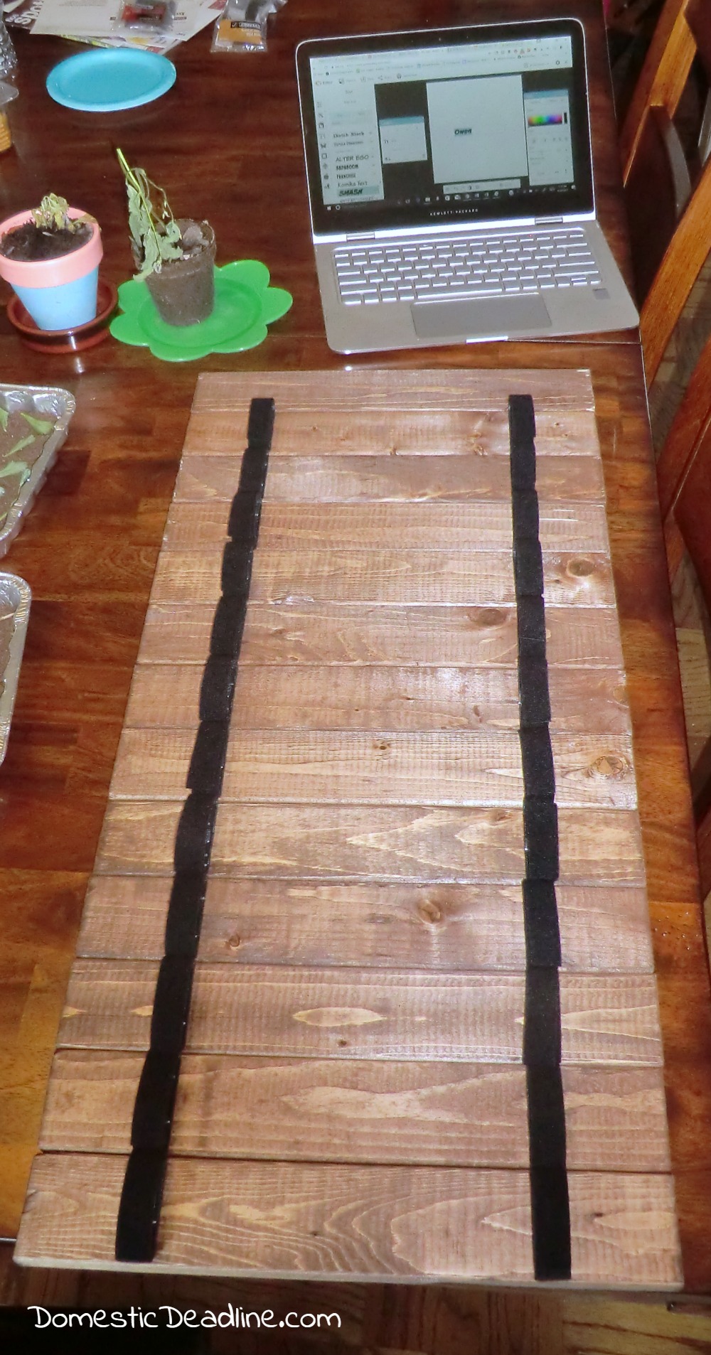 Martial Arts Belt Display from Pallets - Domestic Deadline