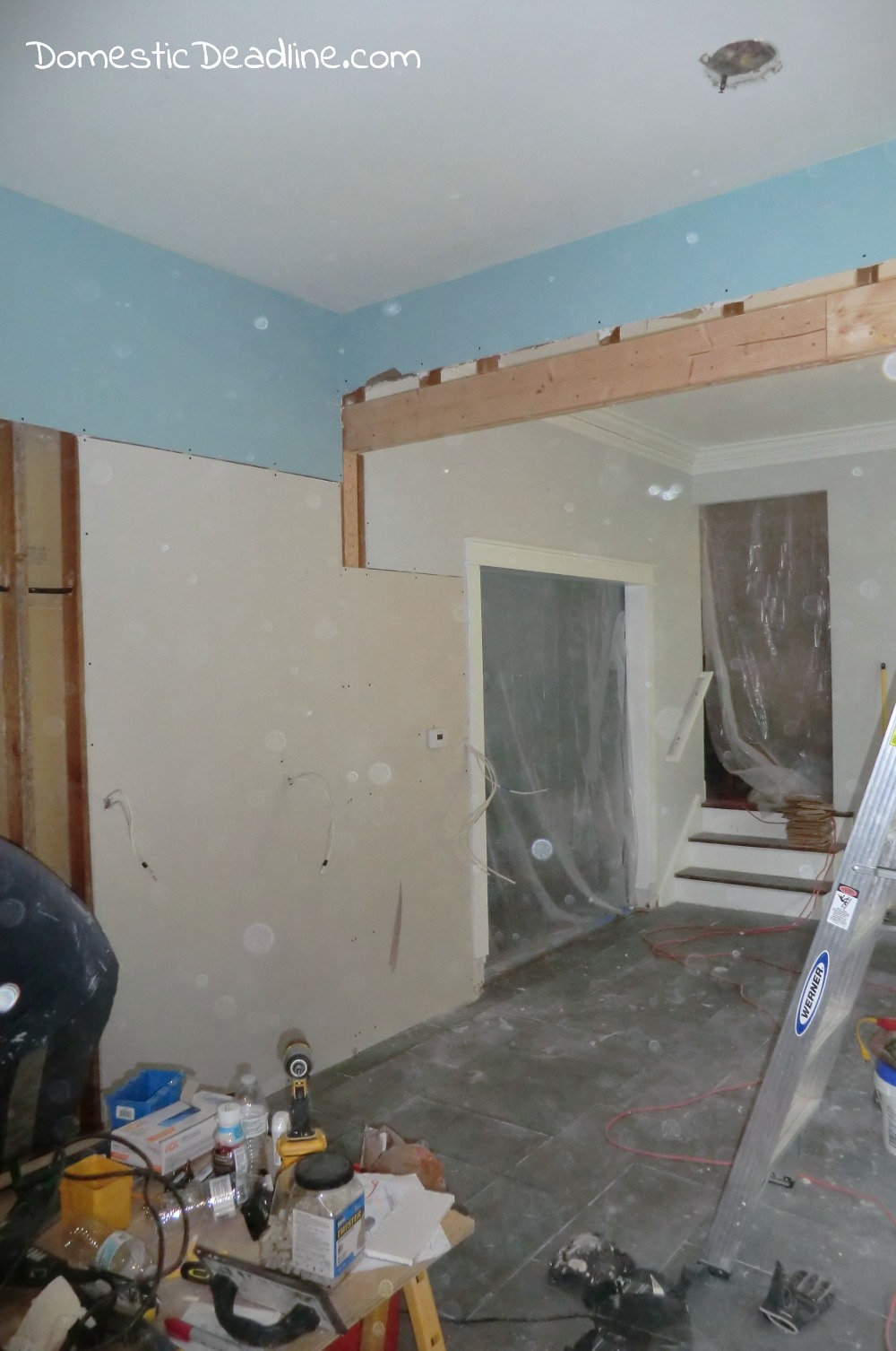 New Insulation, Drywall, Spackle, Kitchen Renovation Domestic Deadline