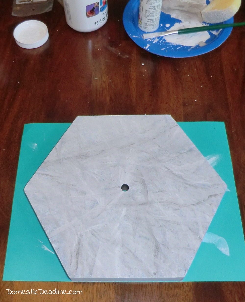 DIY Marble Hexagon Clock Home Made Luxe review Domestic Deadline