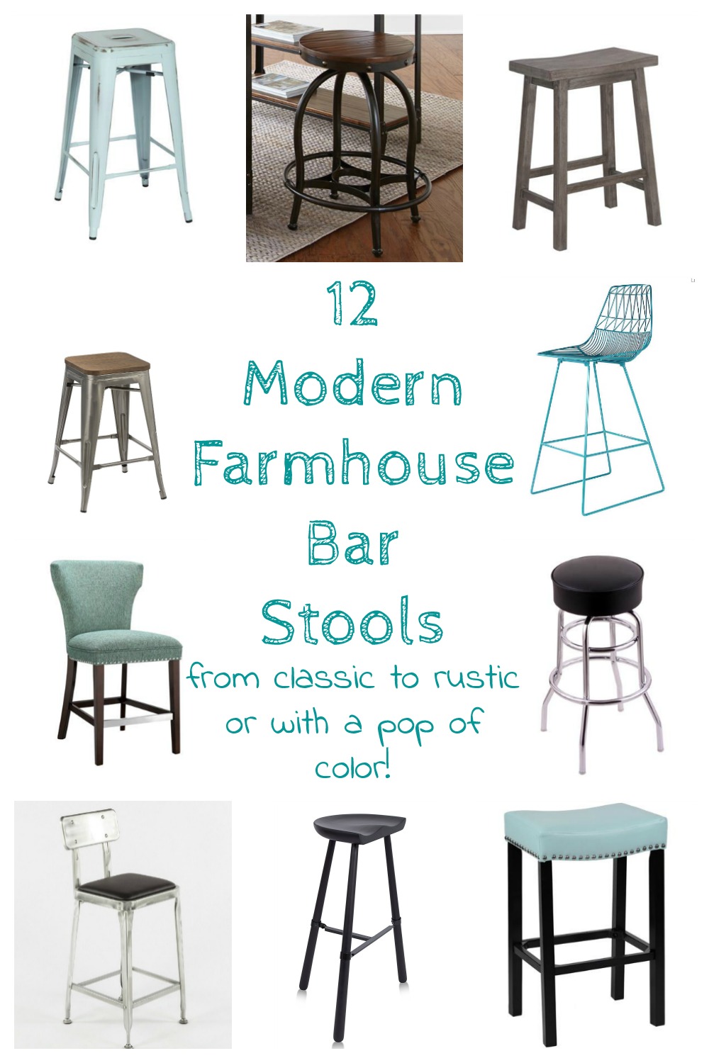 Modern Farmhouse Bar Stools - Domestic Deadline