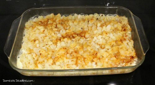 Easy 2 Ingredient Potatoes - Feed a Crowd - Party Ready - Domestic Deadline