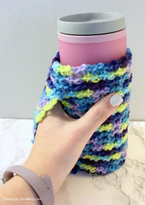 Crochet Happy Mug Cozy - Heather Corinne