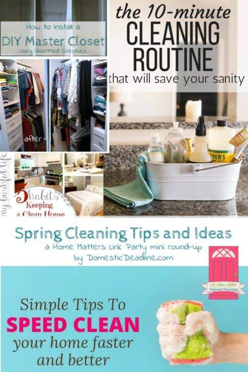 It’s spring and it’s National Cleaning Week, so we have some fantastic spring cleaning tips and ideas to help you get your home looking its best. Plus link up at Home Matters with recipes, DIY, crafts, decor - Domestic Deadline
