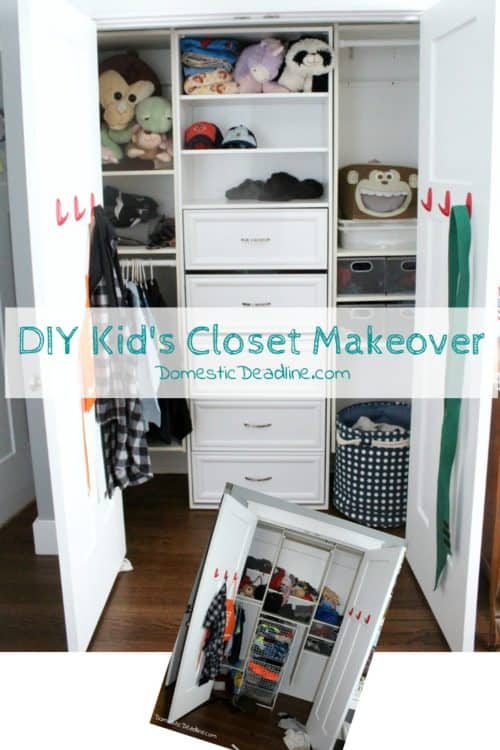 DIY Kid's Closet Makeover: Making Organizing Easier - Domestic Deadline