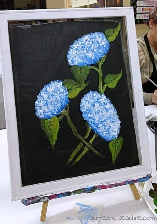Each month the Movie Monday group has a different movie theme with a goal of creating a project to go along with the movie. This month's theme is KIDS! The Secret Garden is a great movie about kids, see the hydrangea painting I did on a screen. - Domestic Deadline