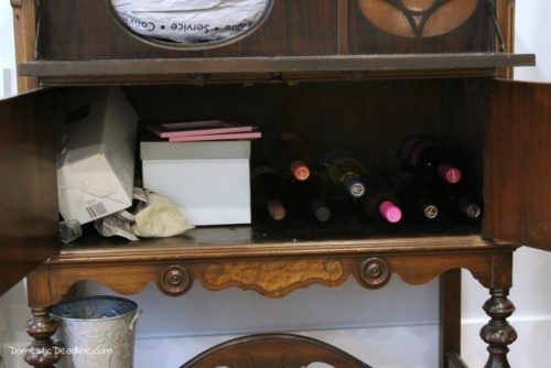 Bar carts add a bit of glam to a room. There are so many options out there nowadays. Don't have room for another piece of furniture in your space? How about converting existing furniture, like an antique radio cabinet, into a bar cart? http://domesticdeadline.com