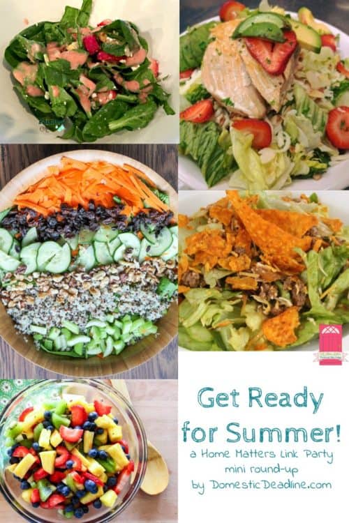 Get ready for summer! Check out these great ideas for summer fun and entertaining. Find fabulous food and drink recipes, and tips and tricks for the best summer ever. Plus, link up at Home Matters. Domestic Deadline