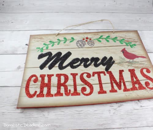 Inspired by Miracle on 34th Street, We Believe Santa letter envelope Christmas wall hanging. Plus 24 more Christmas movie inspired projects www.domesticdeadline.com