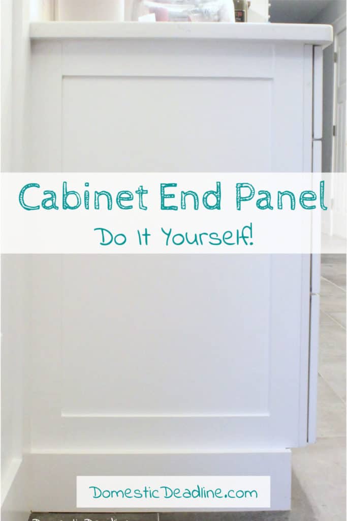 Diy Cabinet End Panels Domestic Deadline