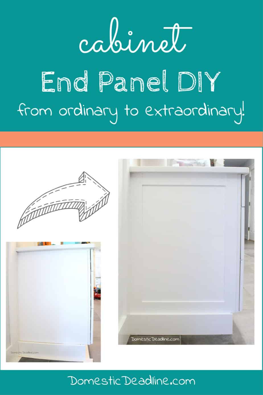 DIY Cabinet End Panels - Domestic Deadline