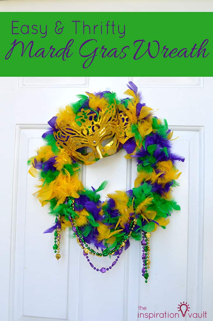 Easy-Thrifty-Mardi-Gras-Wreath-Craft-Tutorial-with-Feather-Boa-Mask ...