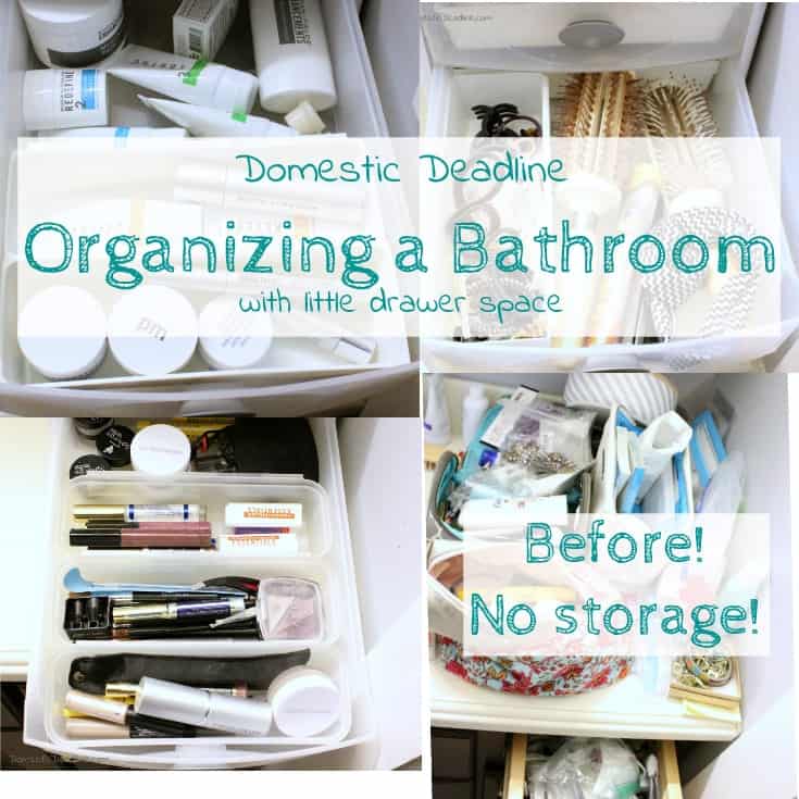 Organized Bathroom Drawers - Drawer Organizing Blog Hop