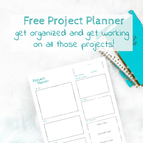 My gift to you this holiday season, a free project planner to help you organize your ideas and get moving on all those projects you have on your to-do list! www.domesticdeadline.com