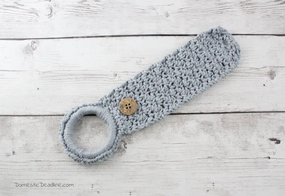 Farmhouse Crochet Tea Towel Holder