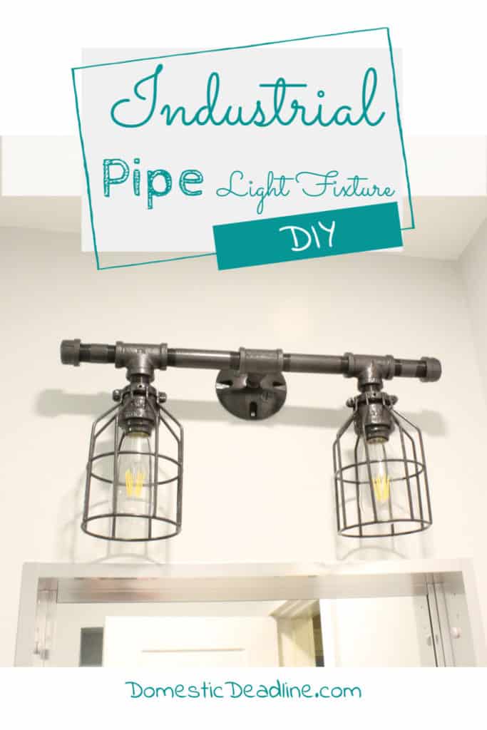 Diy Industrial Pipe Light Fixture, Steel Pipe Light Fixture Diy