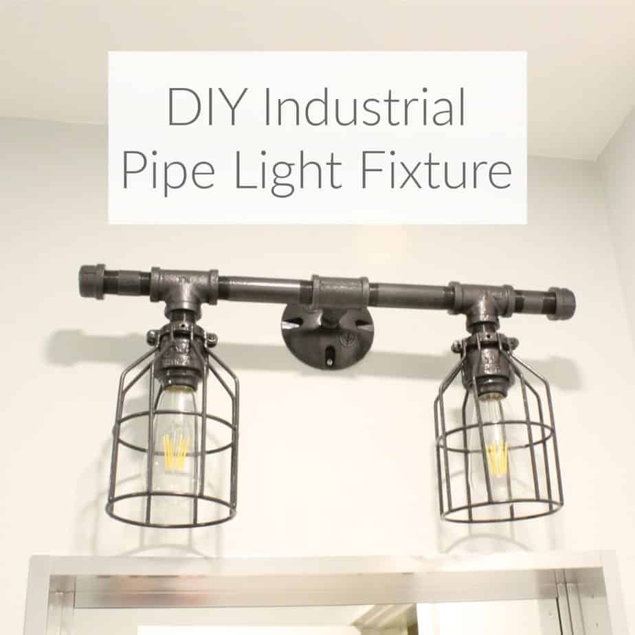 Diy Industrial Pipe Light Fixture, Homemade Light Fixtures
