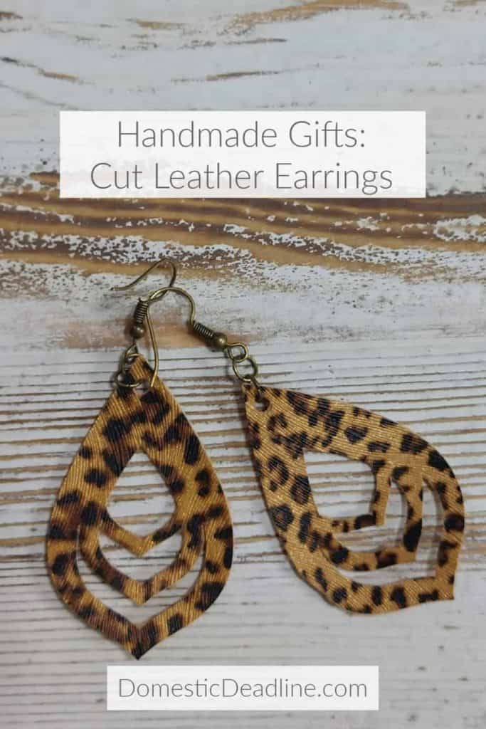 Learn how to make handmade earrings using a Cricut or even scissors. Great personalized gifts to give this holiday season. #FestiveChristmas #FestiveChristmasIdeas
