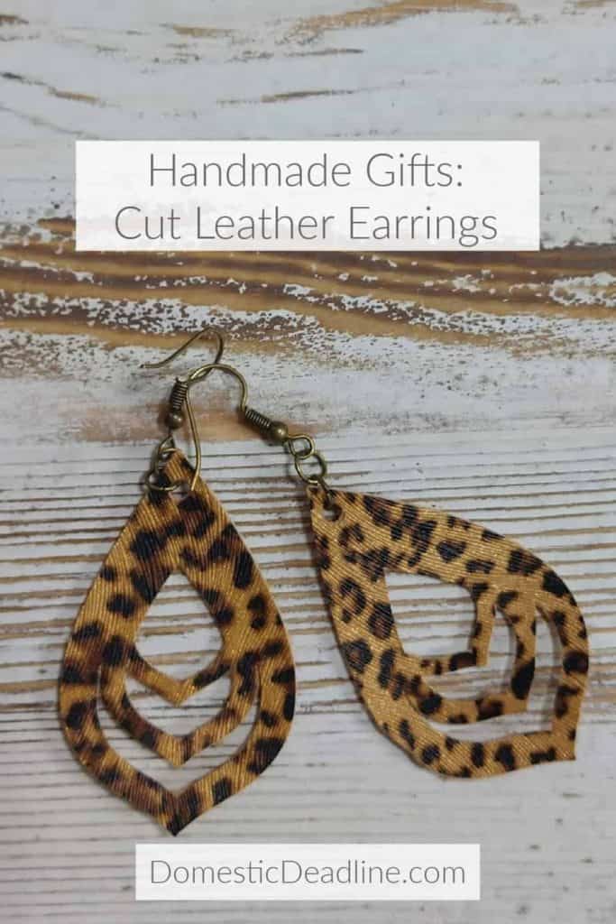 Faux Leather & Fabric Earrings with Cricut