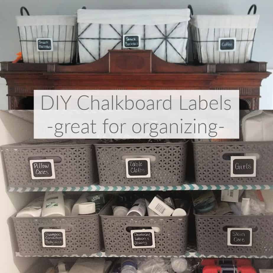 DIY Extra Large 20 Chalkboard Labels for Big Bins Boxes Jars Container –  SHANULKA Home Decor